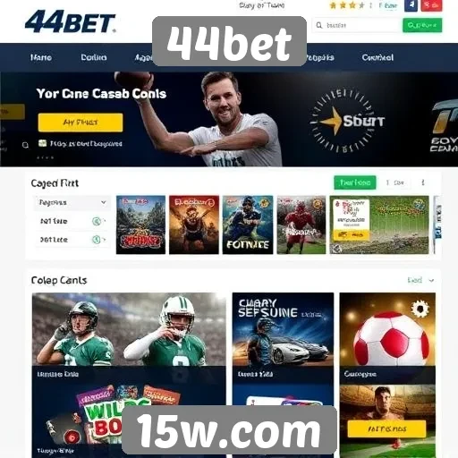 Oferta de jogos e apostas no 44bet